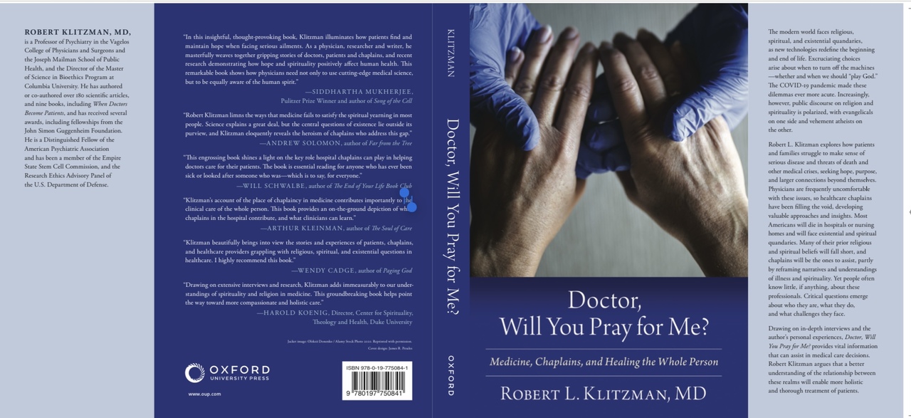 Doctor, Will You Pray for Me?:  Medicine, Chaplains and Healing the Whole Person